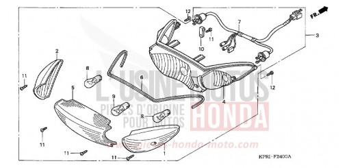 REAR COMBINATION LIGHT SH1504 de 2004